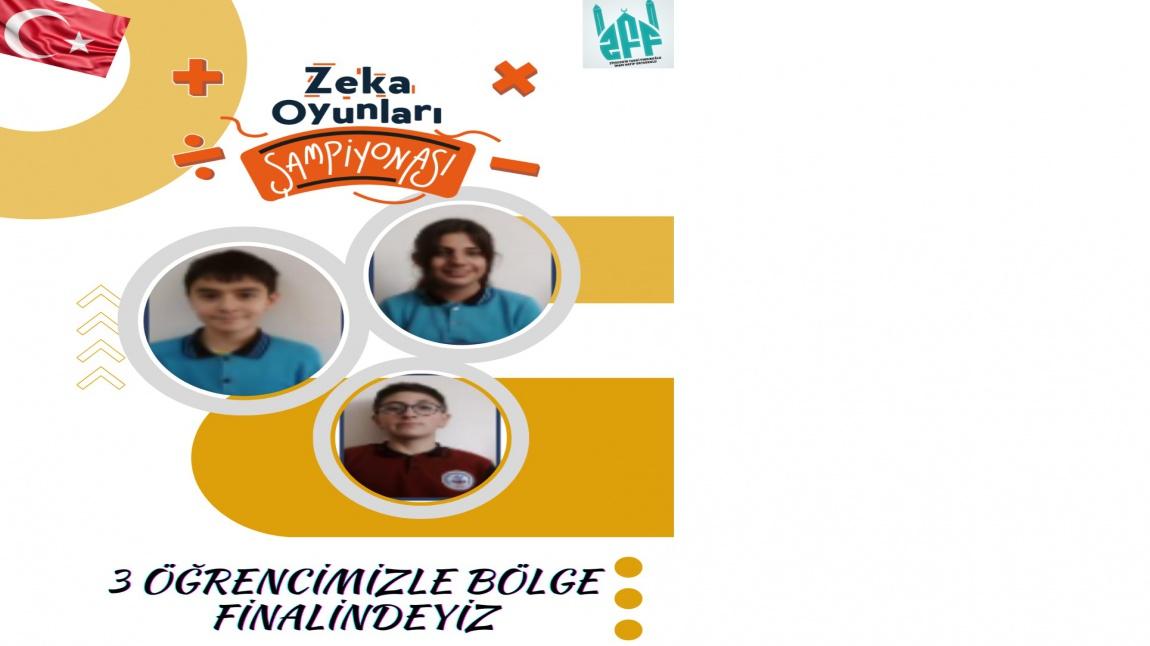 Okullar Arası Türkiye Zeka Şampiyonasında 3 Öğrencimizle Bölge Finaline yükseldik